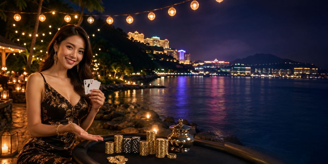 Pemain poker di Genting Highlands menggunakan peranti mudah alih untuk bermain di 37001